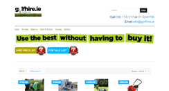 Desktop Screenshot of golfhire.ie